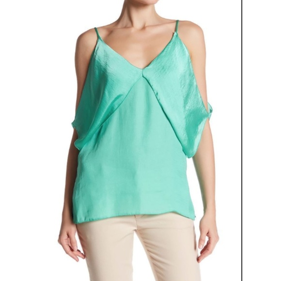 The Vanity Room Cold Shoulder Popover Cami Mist - Picture 1 of 6